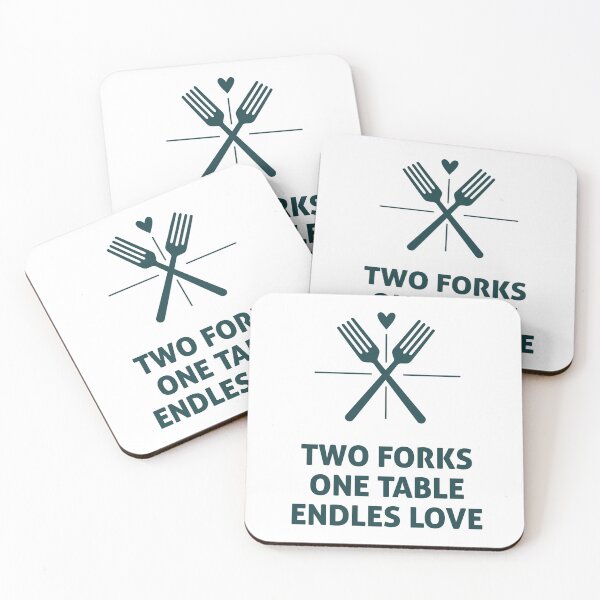Item preview, Couple T-shirt: Two Forks, One Table, Endless Love designed and sold by NexaArts.