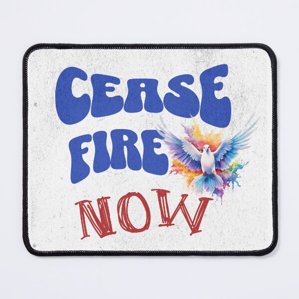 Item preview, Ceasefire Now End The Occupation Humanitarian Peace Dove Say No To War Peace Flag designed and sold by OliveAndSnow.