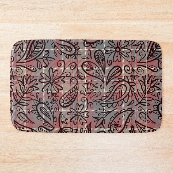 Item preview, Floral Plaid Seamless Pattern - Vintage Chic Blossoms Meet Retro Gingham designed and sold by OrangeMG.