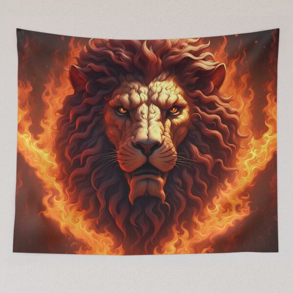 Item preview,  The captivating imagery of a lion's head  designed and sold by Marcu Ioachim.