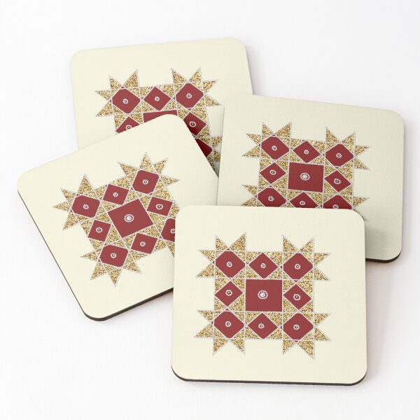 Item preview, Kolam/Muggu/Rangoli  - Maroon with Gold designed and sold by ShreecreatE.