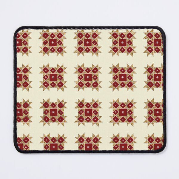 Item preview, Kolam/Muggu/Rangoli  - Maroon with Gold designed and sold by ShreecreatE.