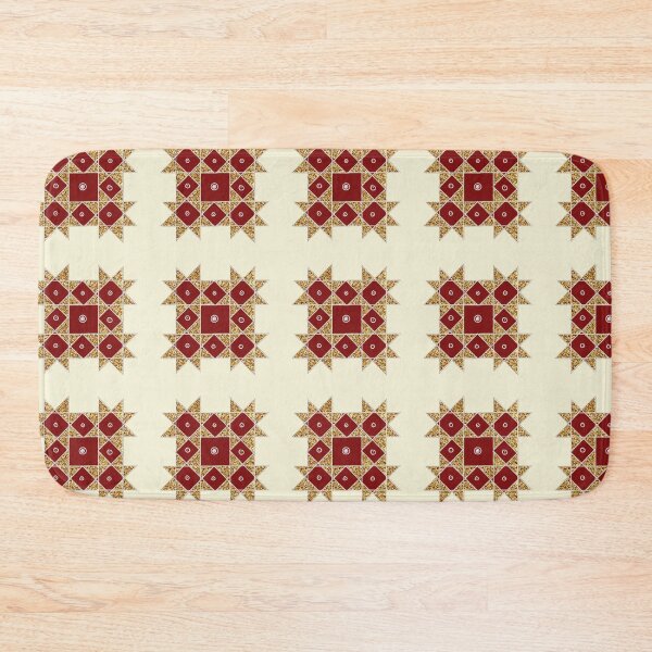 Item preview, Kolam/Muggu/Rangoli  - Maroon with Gold designed and sold by ShreecreatE.