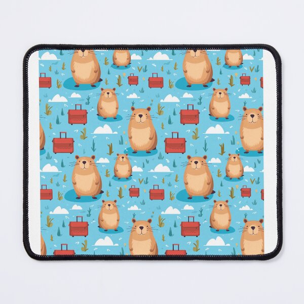 Item preview, Capybara Cute Seamless Patterns 2 designed and sold by ThaNiyom.
