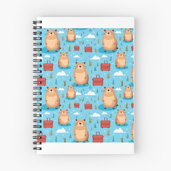 Item preview, Capybara Cute Seamless Patterns 2 designed and sold by ThaNiyom.