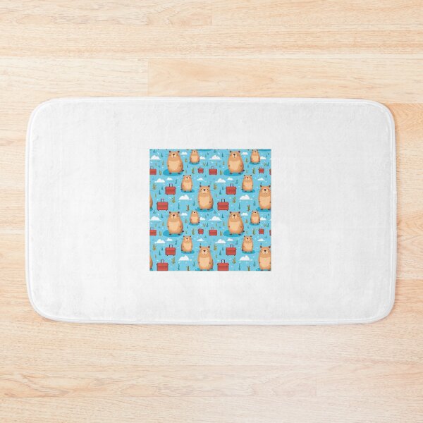 Item preview, Capybara Cute Seamless Patterns 2 designed and sold by ThaNiyom.
