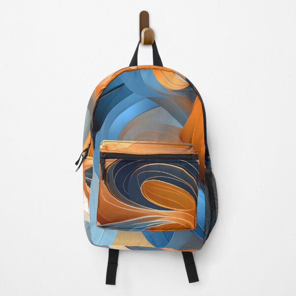 Item preview, Abstract Swirls in Warm and Cool Tones Wallpaper designed and sold by VectorPlace.