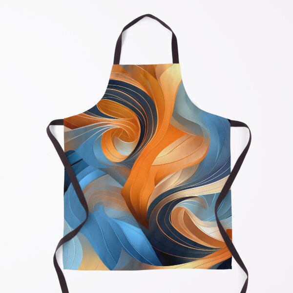 Item preview, Abstract Swirls in Warm and Cool Tones Wallpaper designed and sold by VectorPlace.