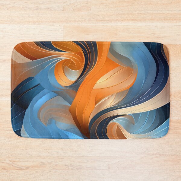 Item preview, Abstract Swirls in Warm and Cool Tones Wallpaper designed and sold by VectorPlace.