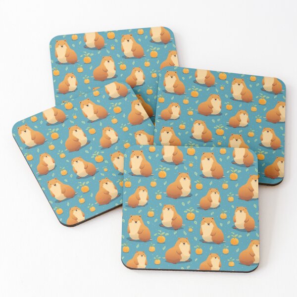 Item preview, Capybara Cute Seamless Patterns 3 designed and sold by ThaNiyom.