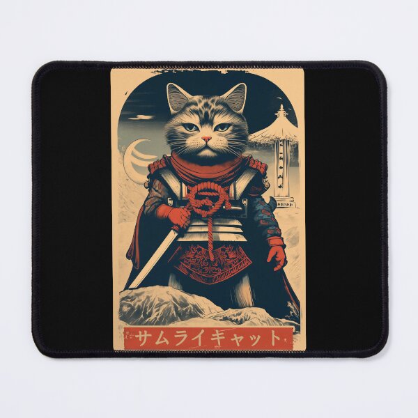 Item preview, Vintage Samurai Cat designed and sold by TheSamuraiCat.