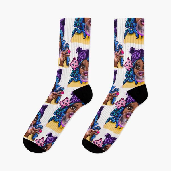 Item preview, Cute black Girl, African American, melanin Afro hair Black cartoon, anime girls game character girl designed and sold by Artonmytee.