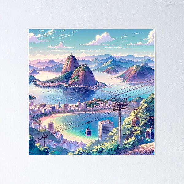 Item preview, Rio de Janeiro Sugar Loaf Pão de Açúcar designed and sold by unrealartwork.