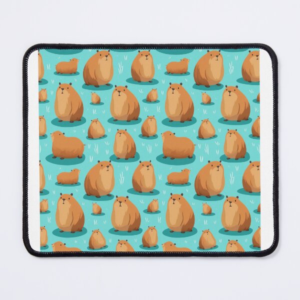 Item preview, Capybara Cute Seamless Patterns 4 designed and sold by ThaNiyom.
