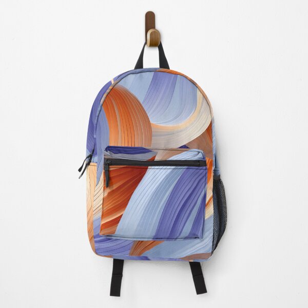 Item preview, Abstract Curves in Sunset and Sky Colors Wallpaper designed and sold by VectorPlace.