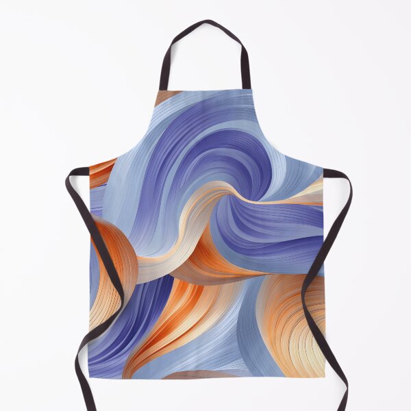 Item preview, Abstract Curves in Sunset and Sky Colors Wallpaper designed and sold by VectorPlace.