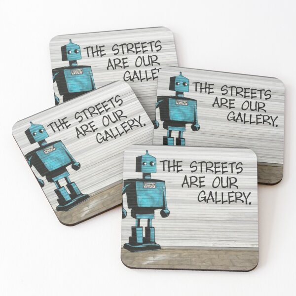 Item preview, Robot Stencil Graffiti designed and sold by Bomax121.