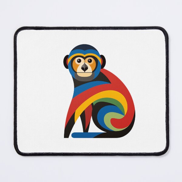 Item preview, A COLORFUL MINIMAL MONKEY designed and sold by infinitearte.