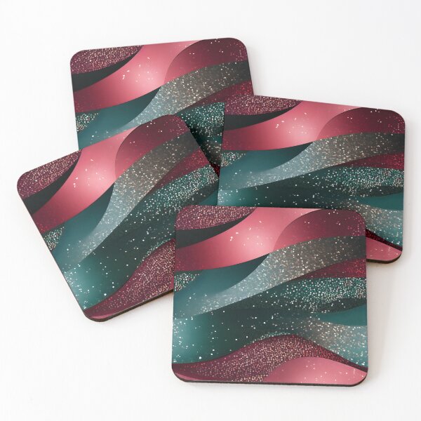 Item preview, Glittering Ruby and Emerald Ribbons Wallpaper designed and sold by VectorPlace.