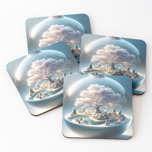 Item preview, A snowy town in a little bauble designed and sold by ArriesEcoArts.