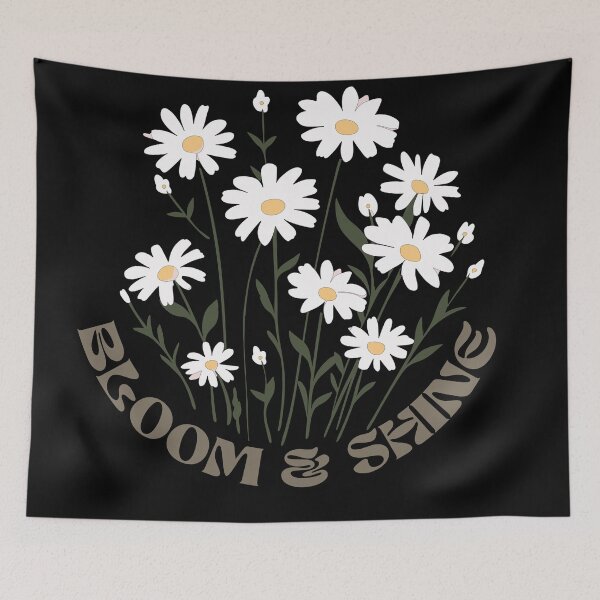 Item preview, White Daisies Flower, Blooming Daisies Bloom and Shine  designed and sold by GirlGlowGraphic.