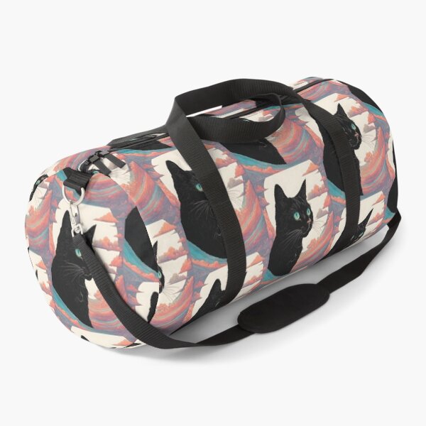 Item preview, Black Cat art retro vintage colorful sunset  designed and sold by Catophile.