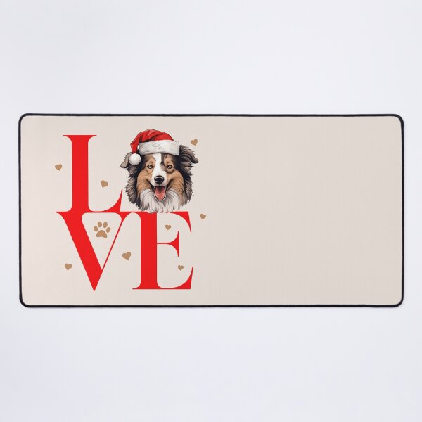 Item preview, Shetland Sheepdog Sheltie Dog Love Santa Christmas designed and sold by Museful-Apparel.