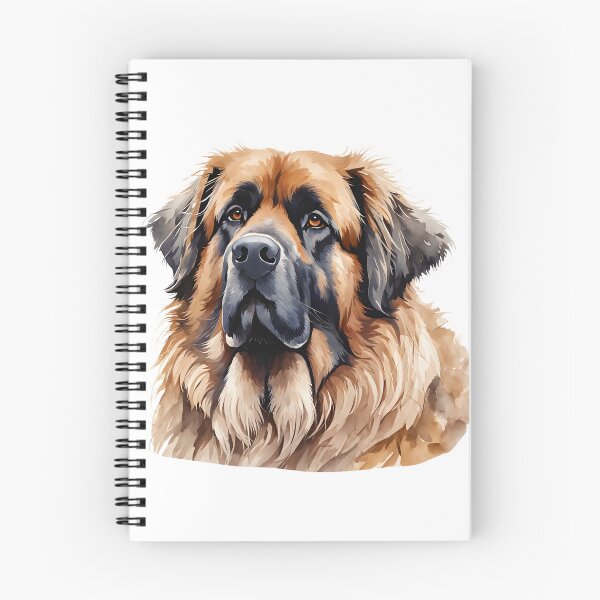 Item preview, Watercolor picture of a Leonberger Dog designed and sold by Petalandfur.