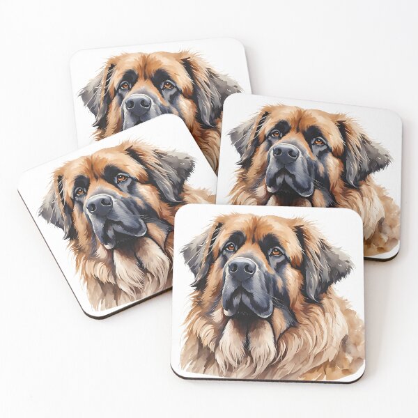 Item preview, Watercolor picture of a Leonberger Dog designed and sold by Petalandfur.
