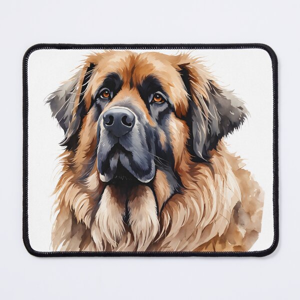 Item preview, Watercolor picture of a Leonberger Dog designed and sold by Petalandfur.