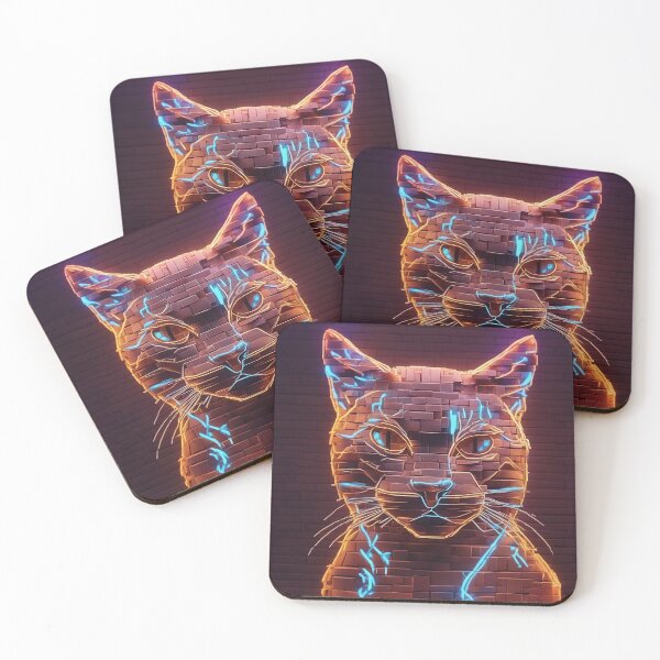 Item preview, Neon street cat designed and sold by DrawingConcl.