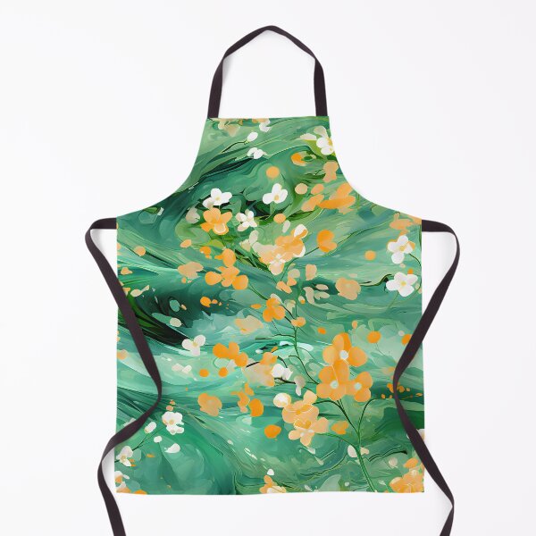 Item preview, Emerald Whirl Floral Abstract Wallpaper designed and sold by VectorPlace.