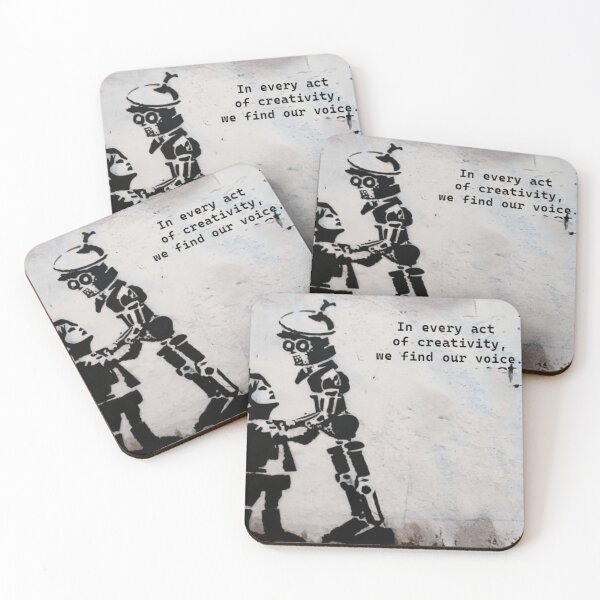 Item preview, Robot Stencil Graffiti designed and sold by Bomax121.