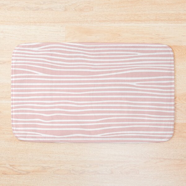 Item preview, Abstract horizontal lines_white over pale pink designed and sold by melcards.