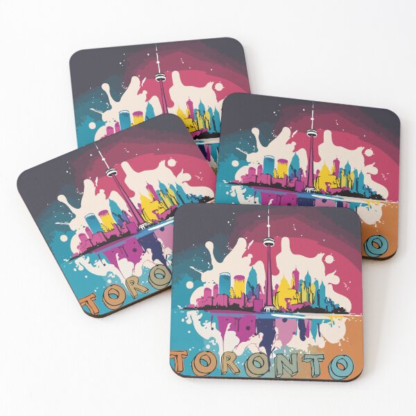Item preview, Toronto Cityscape Splattered designed and sold by zivanod.
