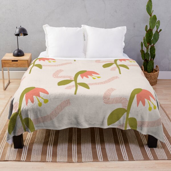 Item preview, Boho Vibes Flower Blooms in Earthy Peach Tones designed and sold by Aureusglow.
