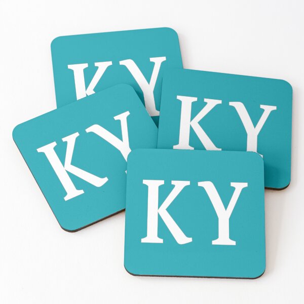 Item preview, KY Initials Monogram Elegant White Letters designed and sold by Jeallan Designs.