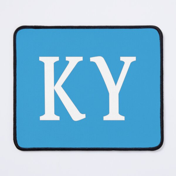 Item preview, KY Initials Monogram Elegant White Letters designed and sold by Jeallan Designs.