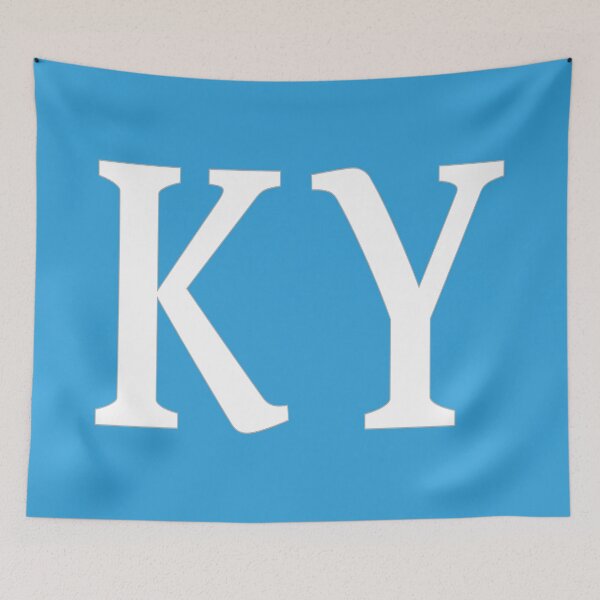 Item preview, KY Initials Monogram Elegant White Letters designed and sold by Jeallan Designs.