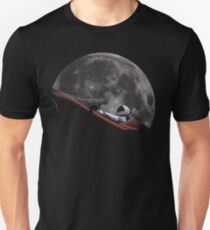 Spacex Starman im Orbit um den Mond Unisex T-Shirt
