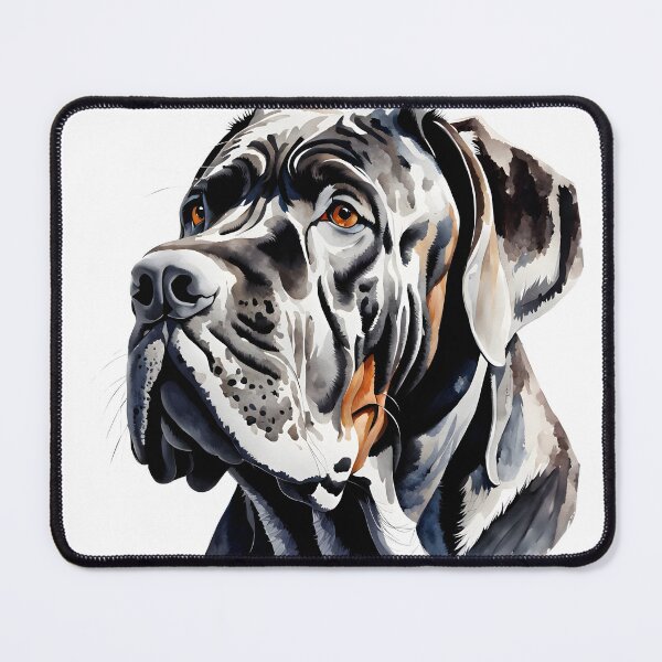 Item preview, Watercolor picture of a Neopolitan Mastiff Dog designed and sold by Petalandfur.