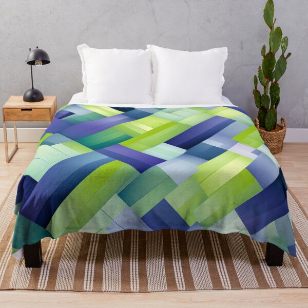 Item preview, Cool Tones Geometric Weave Wallpaper designed and sold by VectorPlace.