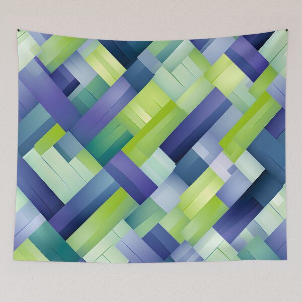 Item preview, Cool Tones Geometric Weave Wallpaper designed and sold by VectorPlace.