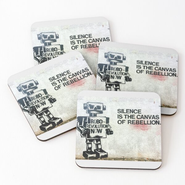 Item preview, Robot Stencil Graffiti designed and sold by Bomax121.