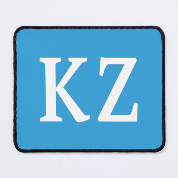 Item preview, KZ Initials Monogram Elegant White Letters designed and sold by Jeallan Designs.