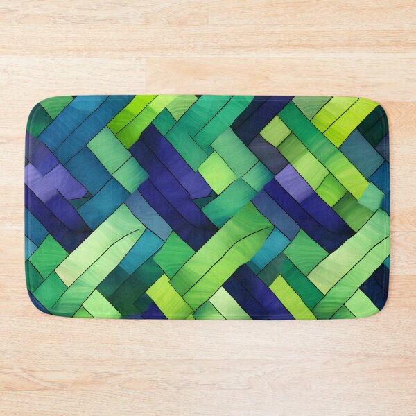Item preview, Lush Green Geometric Texture Wallpaper designed and sold by VectorPlace.