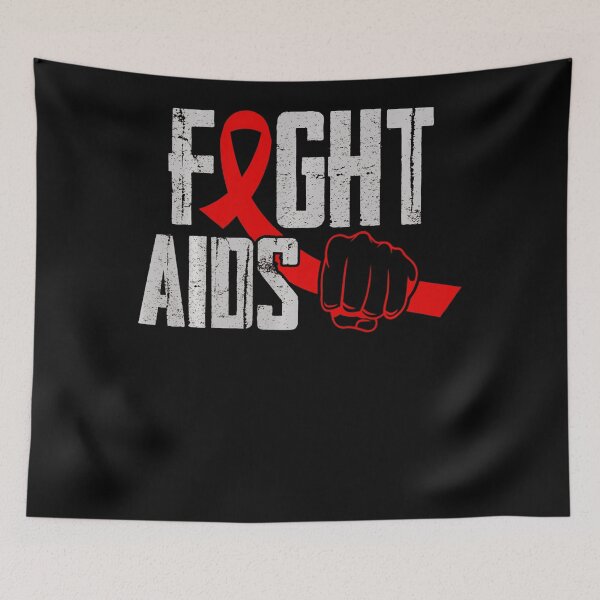 Item preview, Fight Aids Red Ribbon HIV AIDS Awareness Support Gift designed and sold by defabiosofxs.