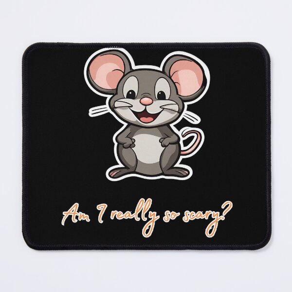 Item preview, Smiling little mouse (Am I really so scary?) designed and sold by ViaNature.