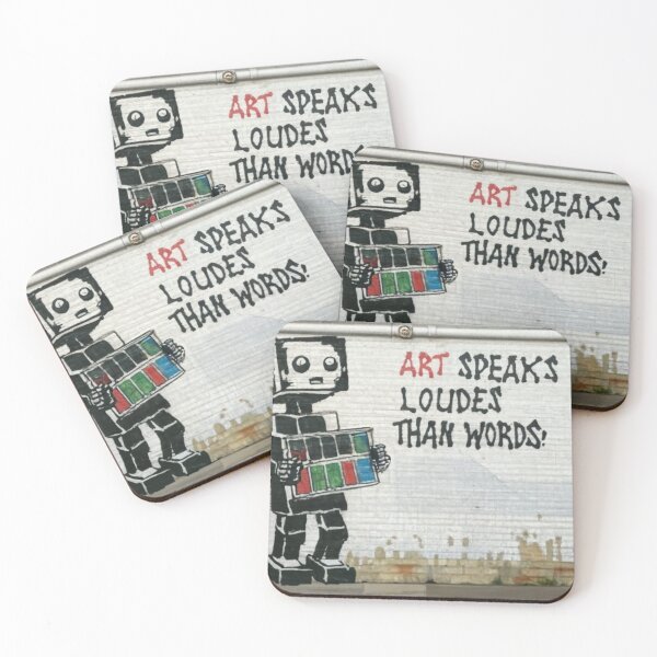 Item preview, Robot Stencil Graffiti designed and sold by Bomax121.