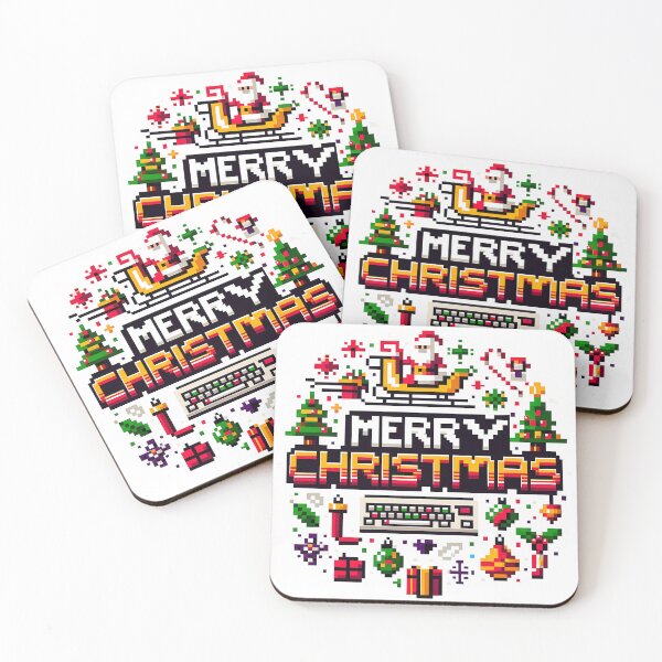 Item preview, Retro Pixel Holiday Cheer designed and sold by OblakShop.